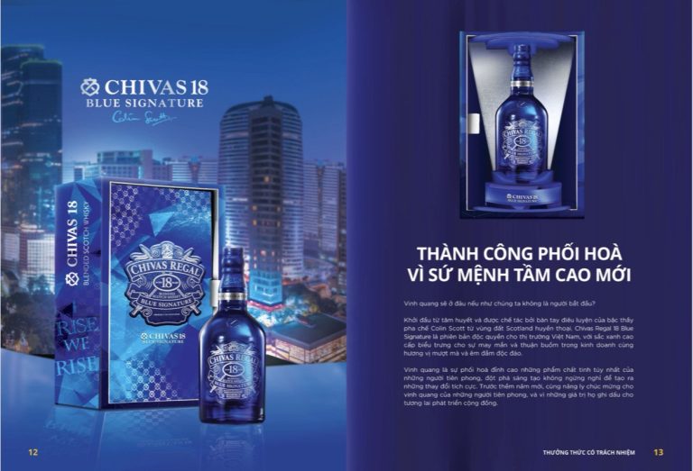 Sứ mệnh trong tầm cao mới với rượu Chivas 18 Blue Signature hộp quà tết 2023