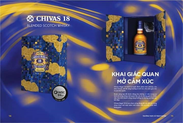 Hộp quà tết năm 2022 của rượu Chivas 18 năm