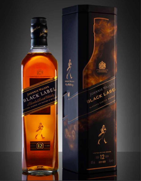 Johnnie Walker Black Label hộp quà năm 2021, Loại Rượu Whisky bán chạy nhất Scotland