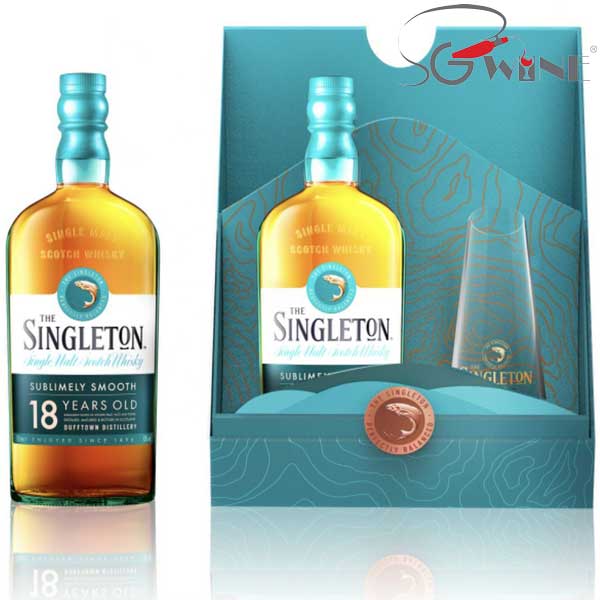 Rượu Singleton 18 hộp quà tết 2022 với thiết kế lịch sự và sang trọng ẩn chứa chất rươu mang hương vị mượt mà