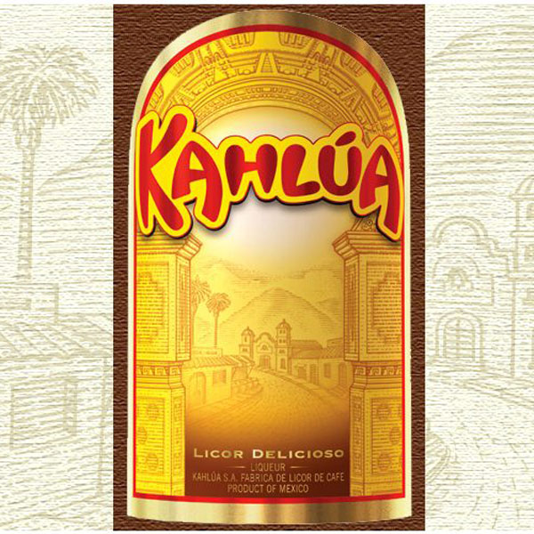 Hình 1: Nhãn chai rượu Cafe Kahlua – rượu Cafe ngon nhất Mexico
