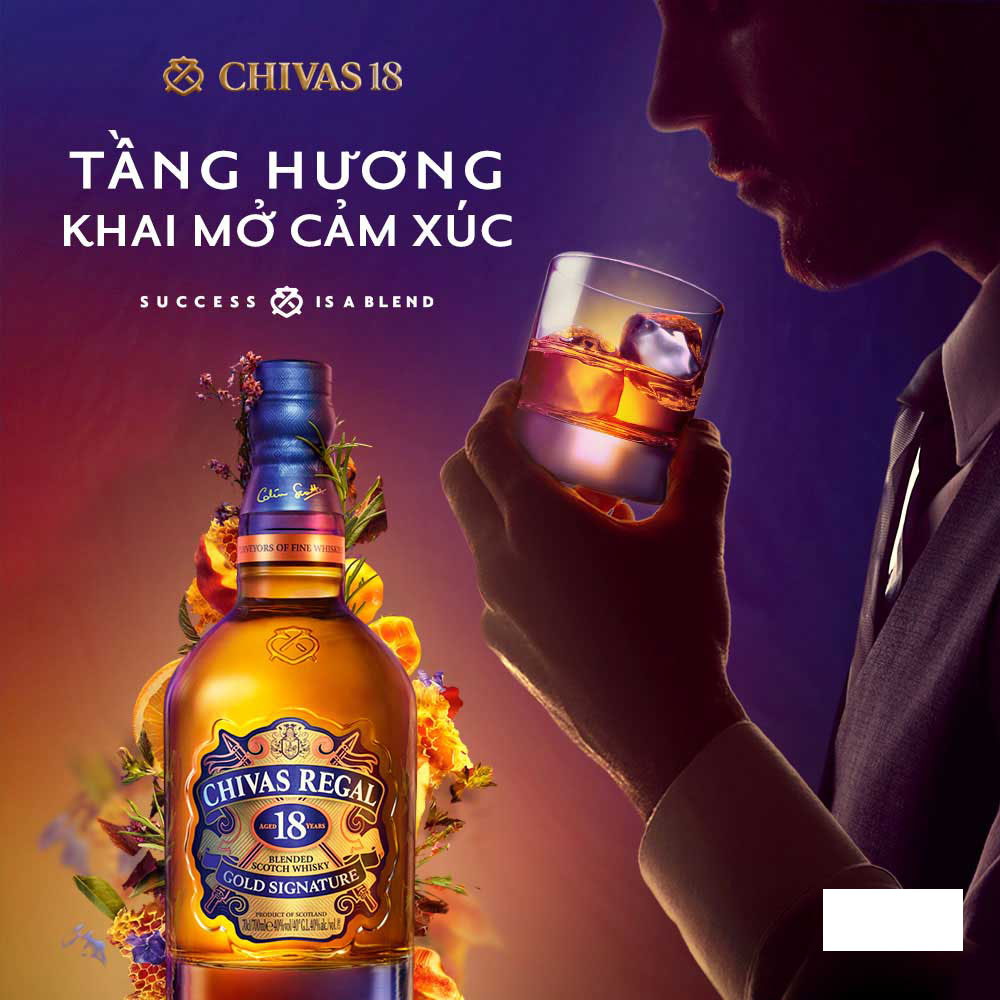 Nhiều tầng hương vị của rượu Chivas 18 khai mở cảm xúc – đó là một cái tên đánh dấu cho sự xuất sắc của rượu Chivas 18 Gold Signature tại thị trường Việt Nam và trên trường quốc tế