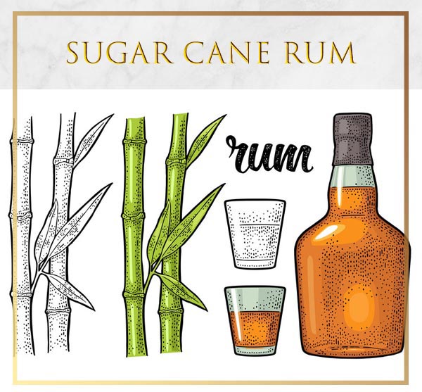 Rum là dòng rượu mạnh được chưng cất bởi các sản phẩm từ mía