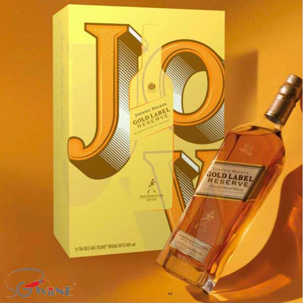 Rượu Johnnie Walker Gold Label hộp quà tết 2022 thể hiện sự vàng son phú quý , nó món quà không thế thiếu trong những đêm tiệc hào nhoáng